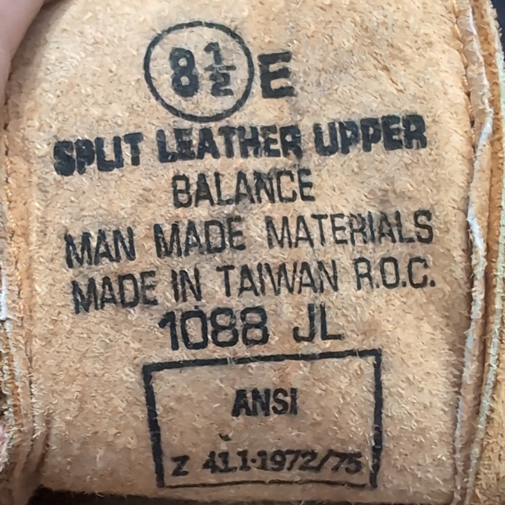 Honchos Split Leather Upper Tan Steel Toe Work Boots,8.5 E. - Picture 9 of 13